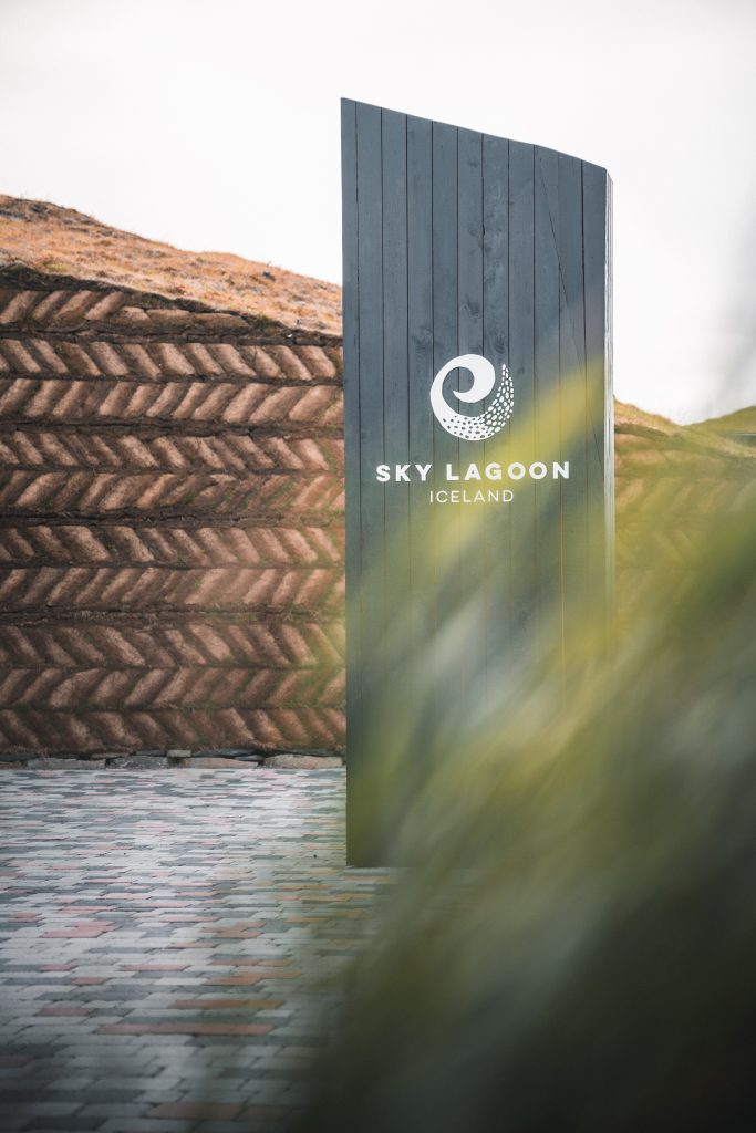 Sky Lagoon Spa entrance in reykjavik