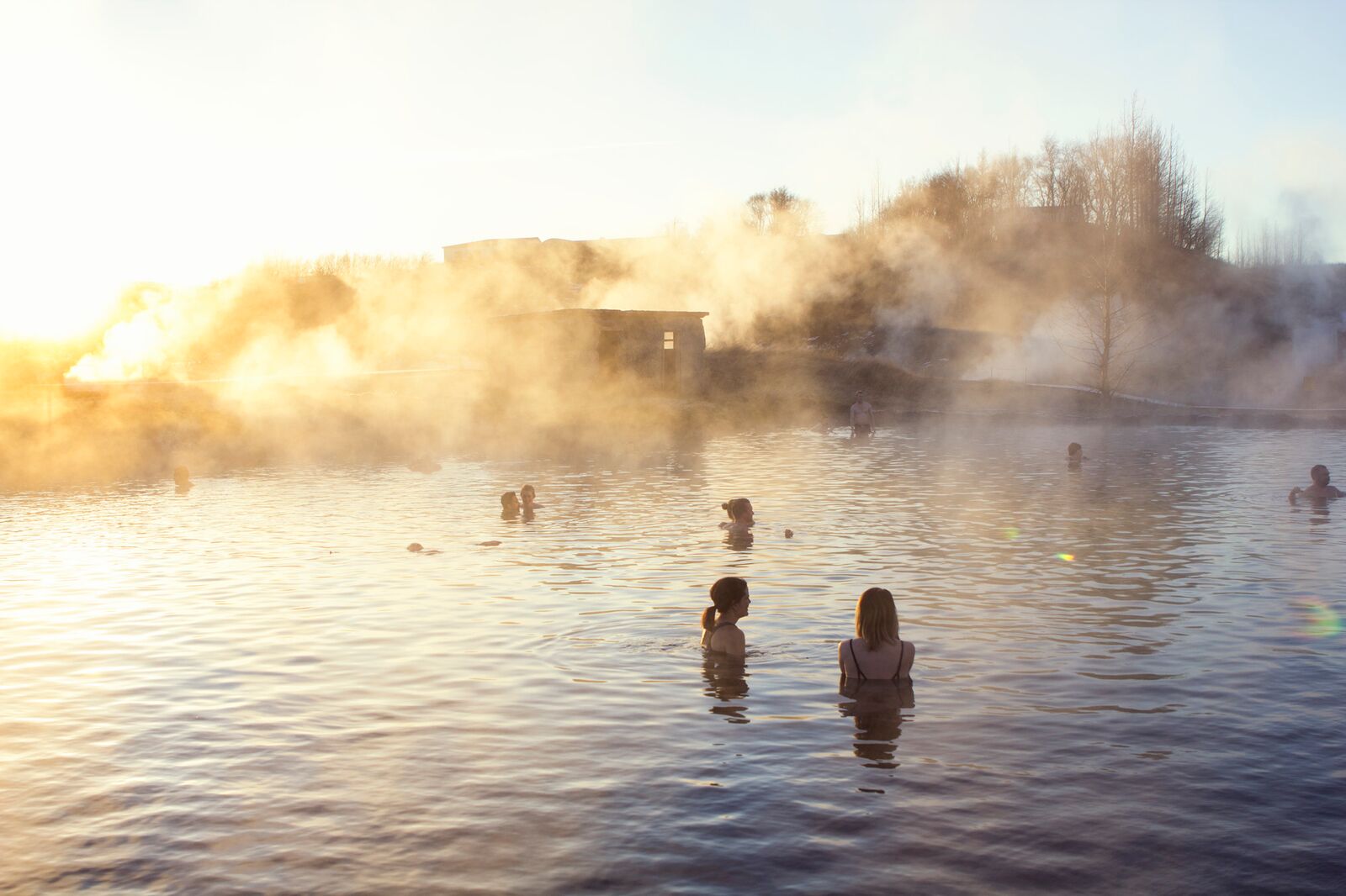 the Secret Lagoon, oldest swimming pool in the Golden Circle, Iceland