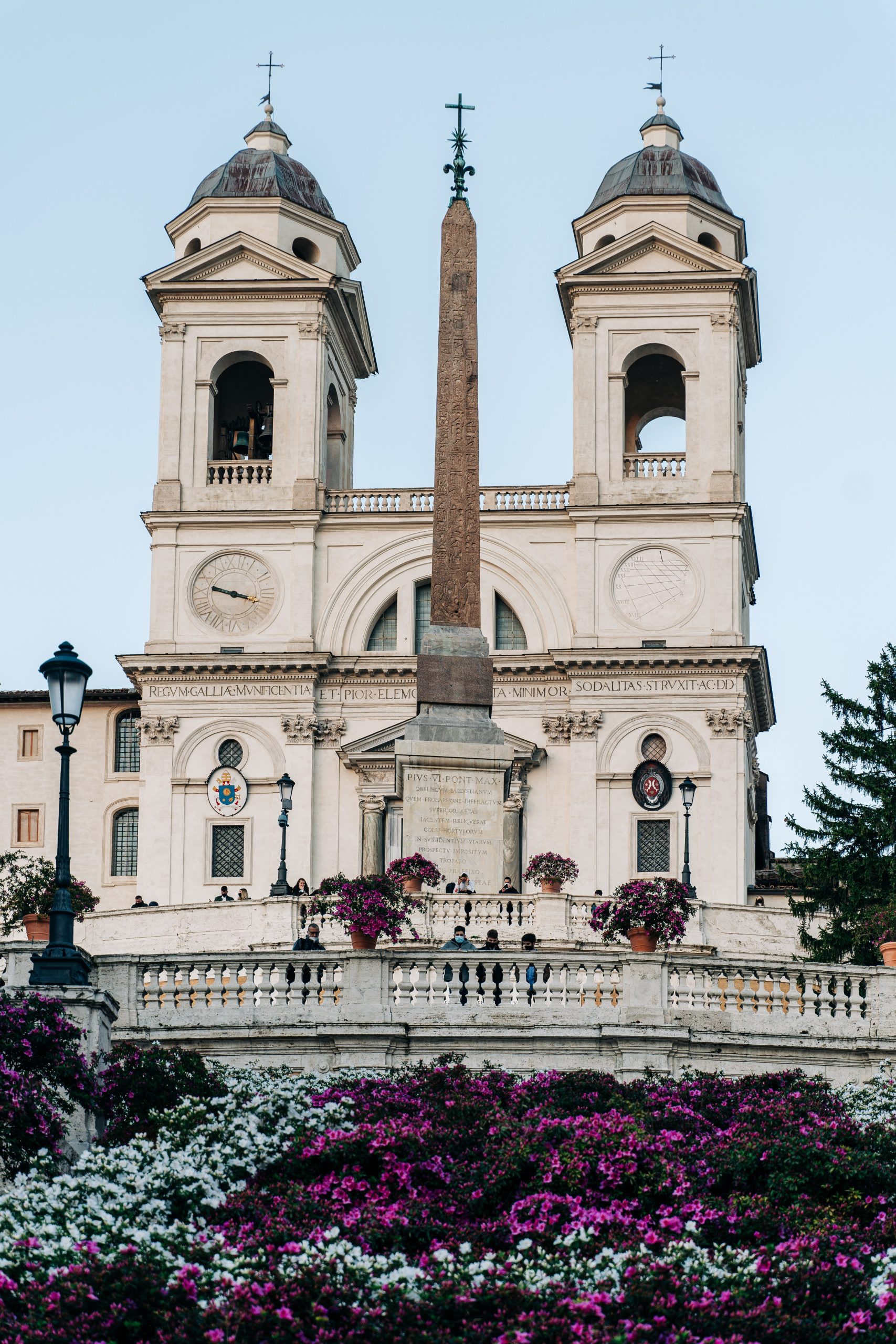 Spanish Steps with flowers in blossom