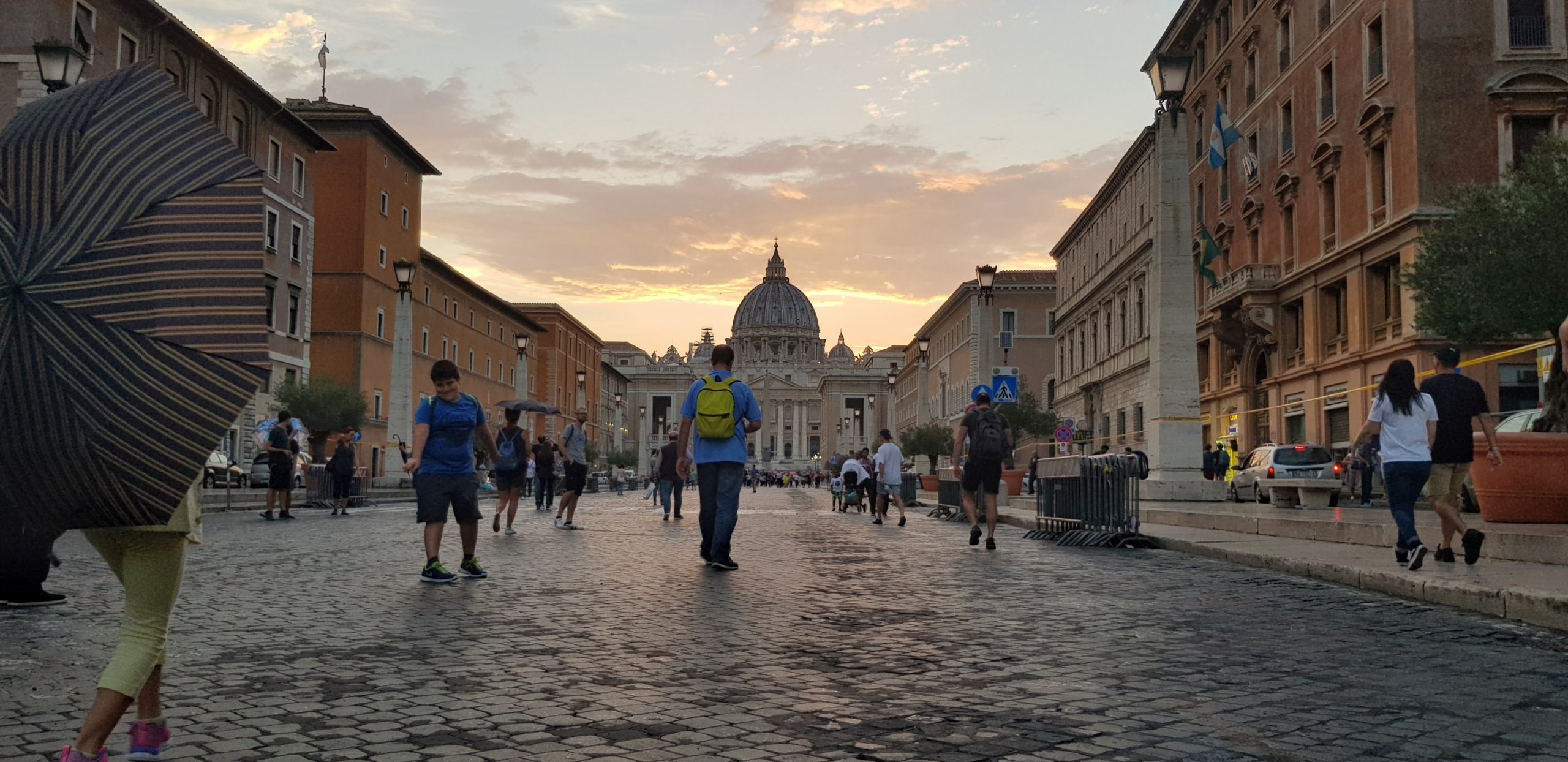 Sunset over the Vatican, Vatican City Italy