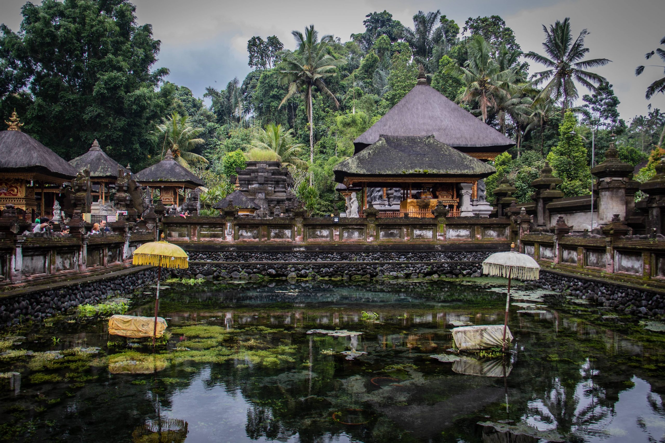 Tirta Empul Temple in Bali, Indonesia on a post about temple etiquette