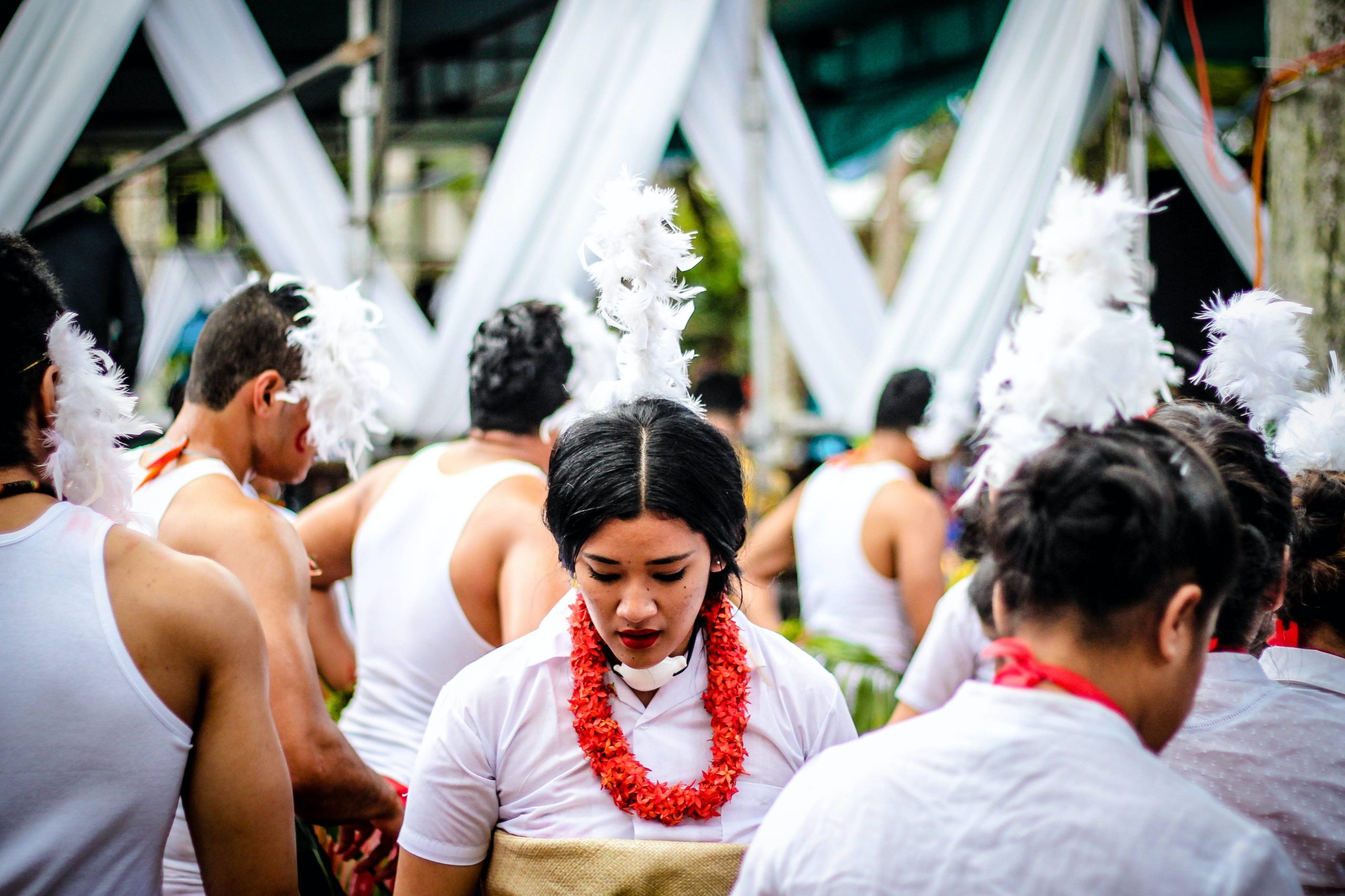 A cultural ceremony in Tonga in Oceanian Polynesia