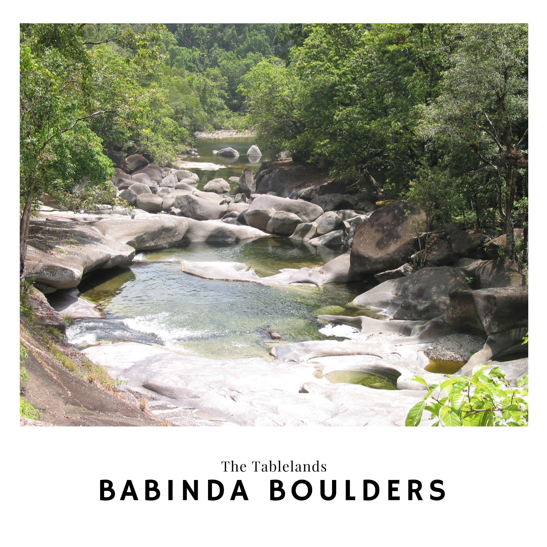 Link to the Babinda Boulders travel guide in the Tablelands australia