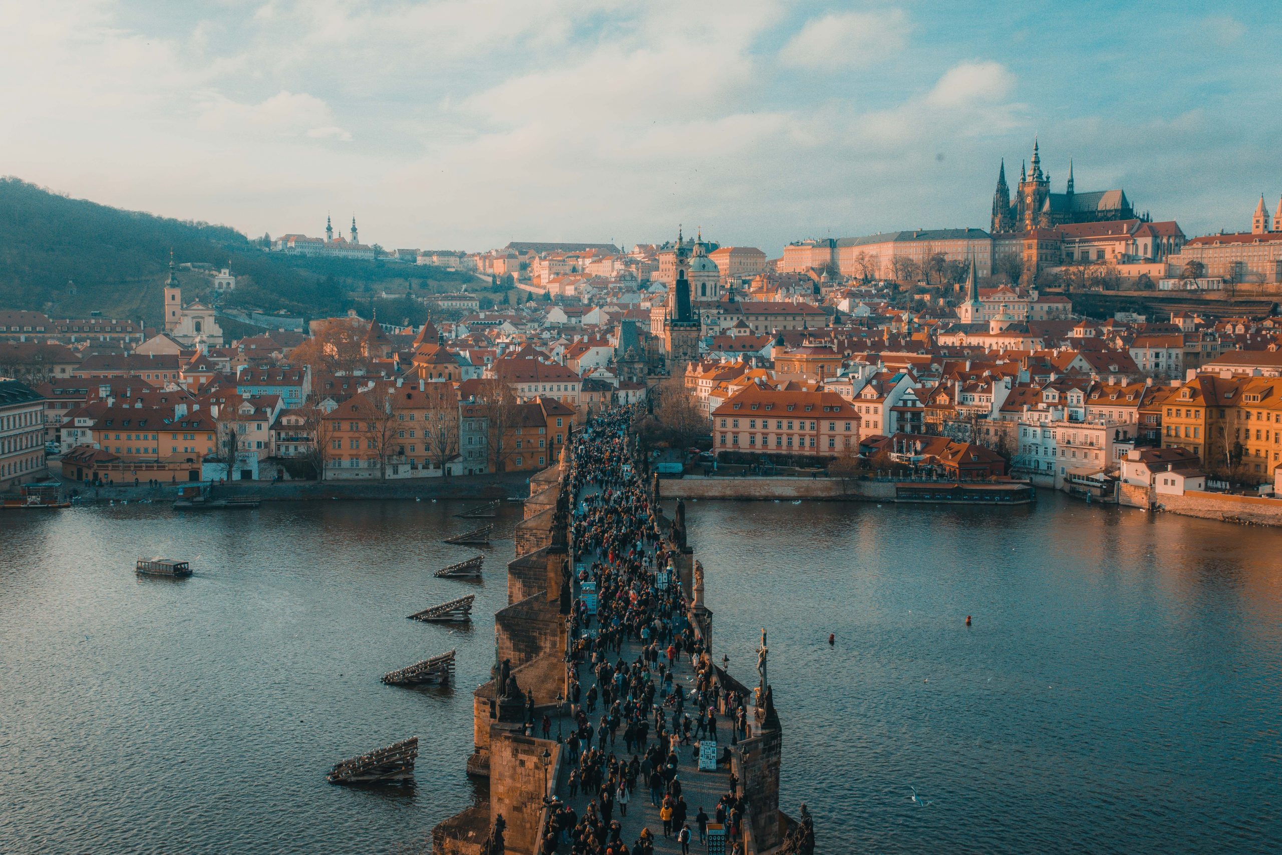 Charles Bridge in Prague, Czech republic for October Travel Guide