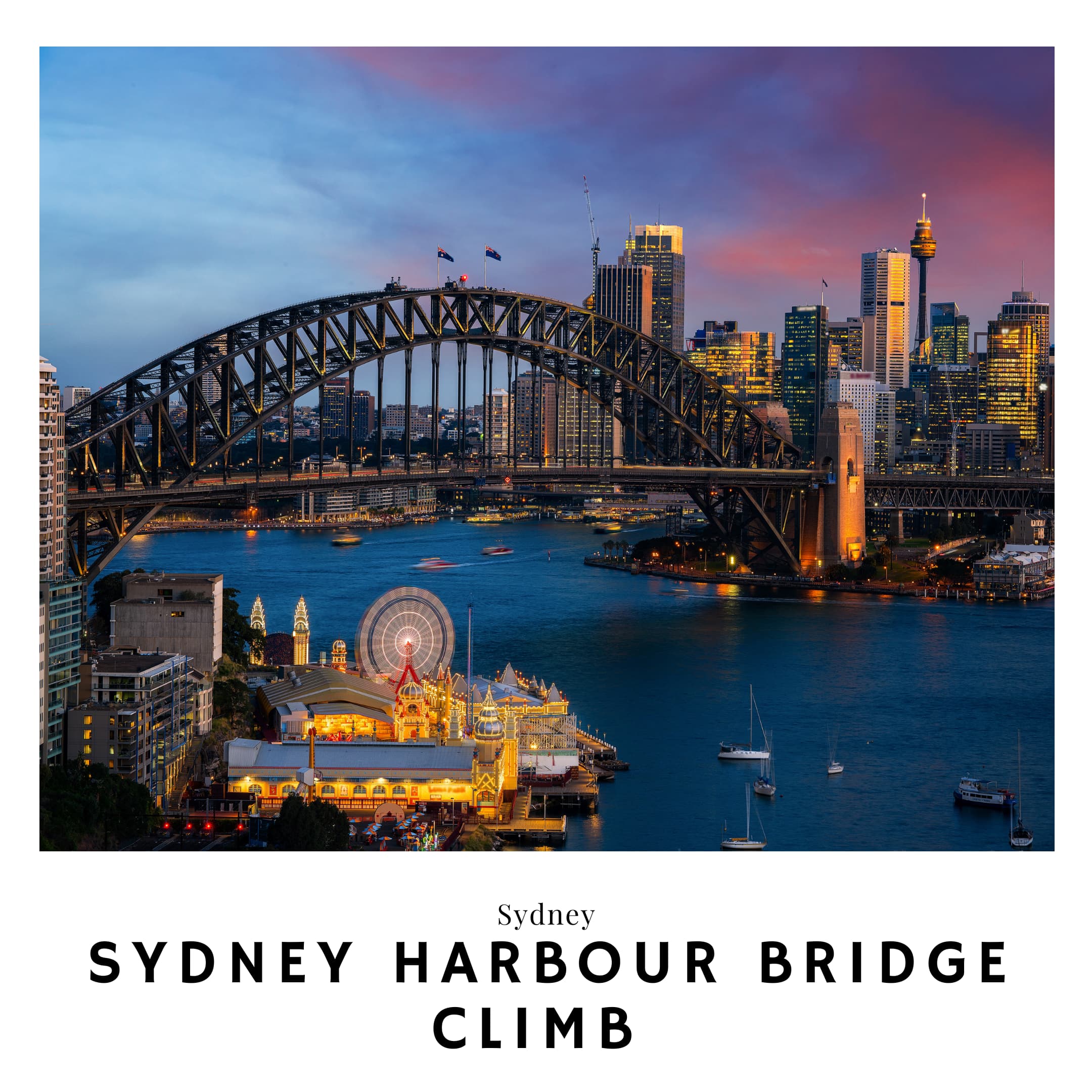 Link to the Sydney Harbour Bridge Climb Experience travel guide
