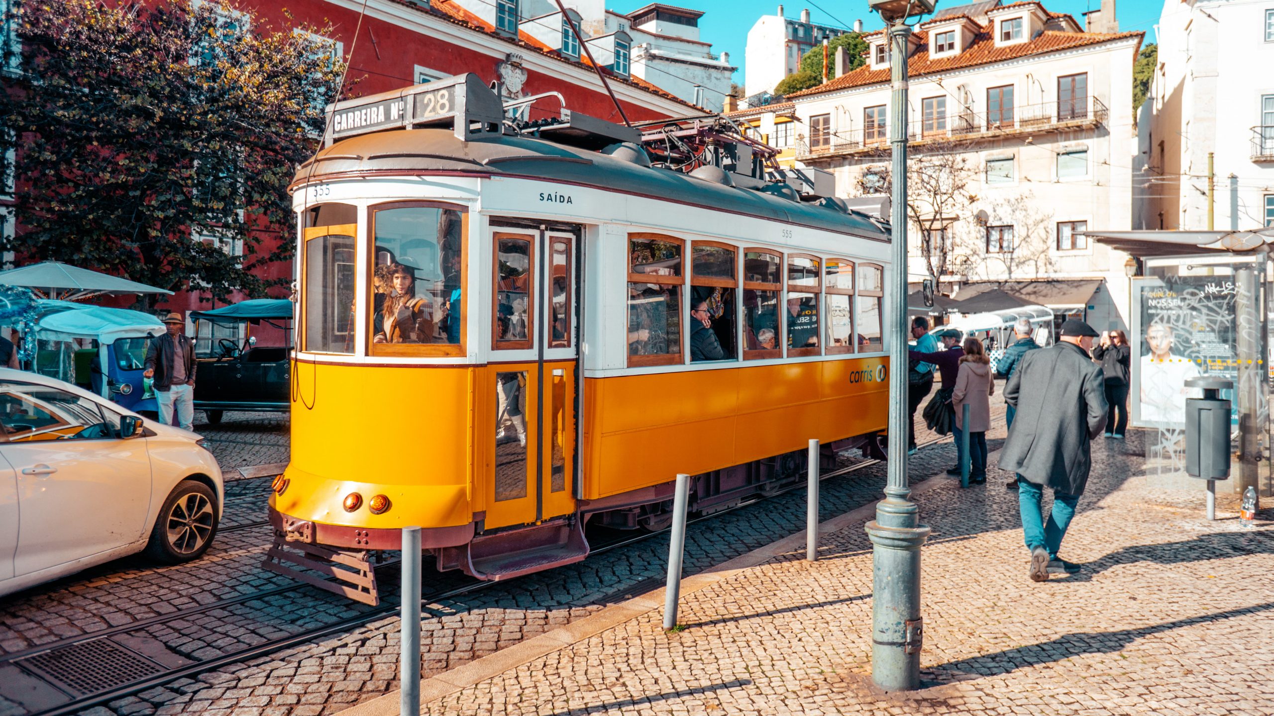 Lisbon City Yellow Tram