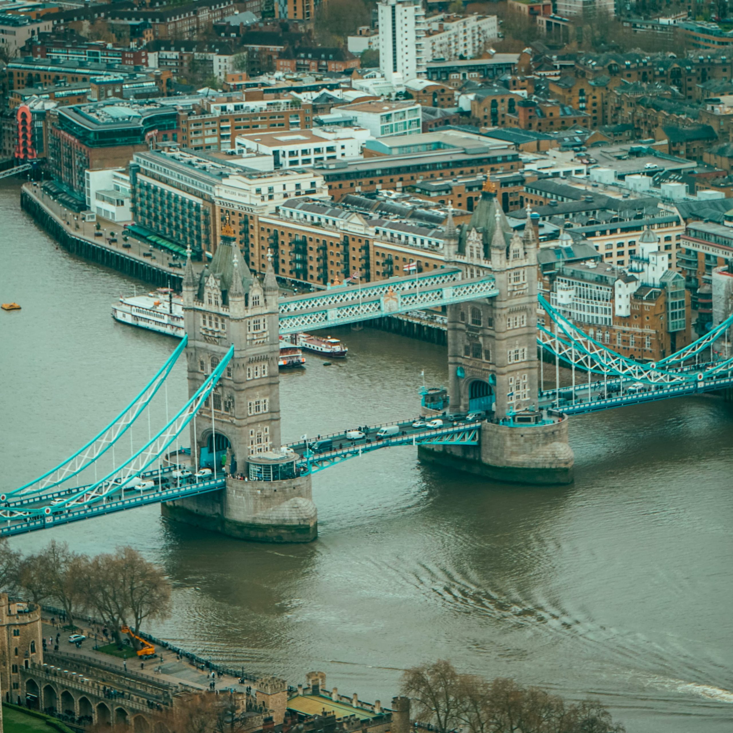 Tower Bridge from Horizons 22 Viewpoint London England