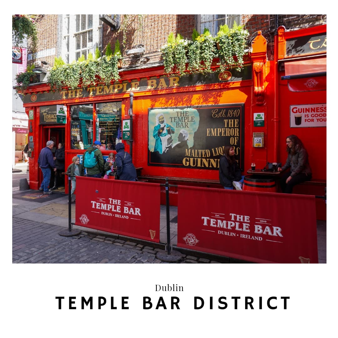 Link to the Temple Bar District Travel Guide in Dublin Ireland