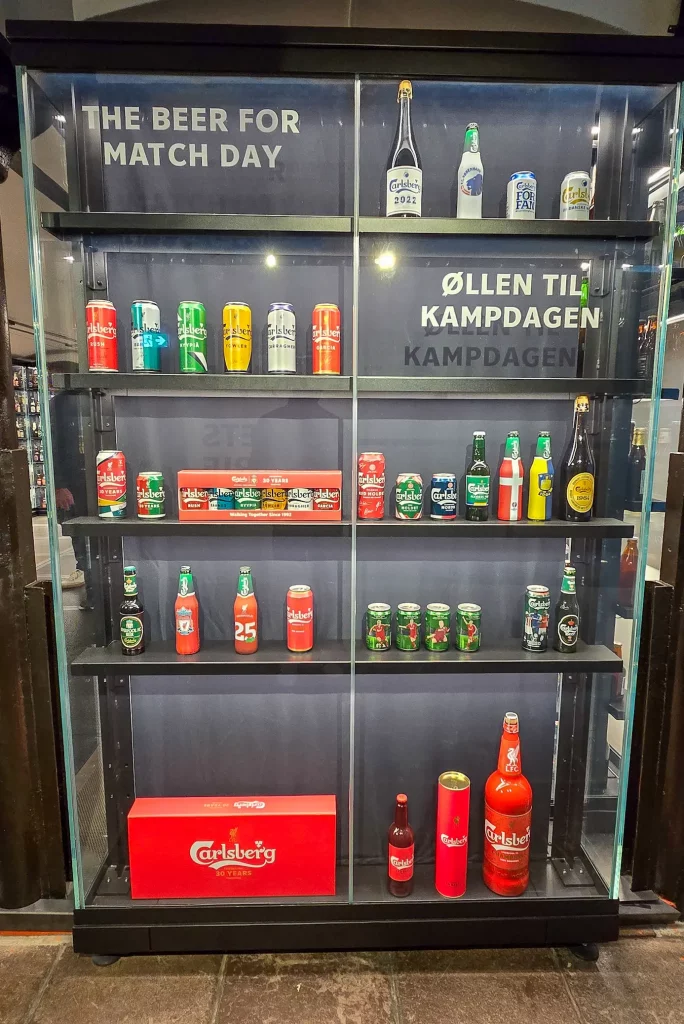 Carlsberg Bottle Bank Home of Carlsbery Brewery Experience in Copnhagen Denmark Europe Travel Guide Football Bottle Collections