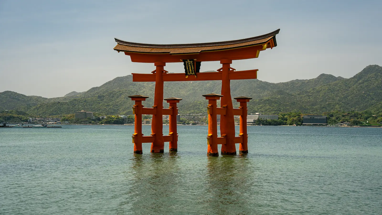 Miyajima Torii Shrine on the water for the 12 day Japan itinerary
