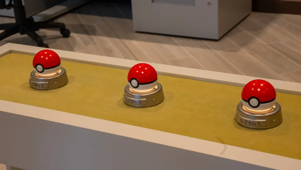 Pokeballs_16x9 Starter Pokéballs at Poképark Kanto Poképark Forest entrance