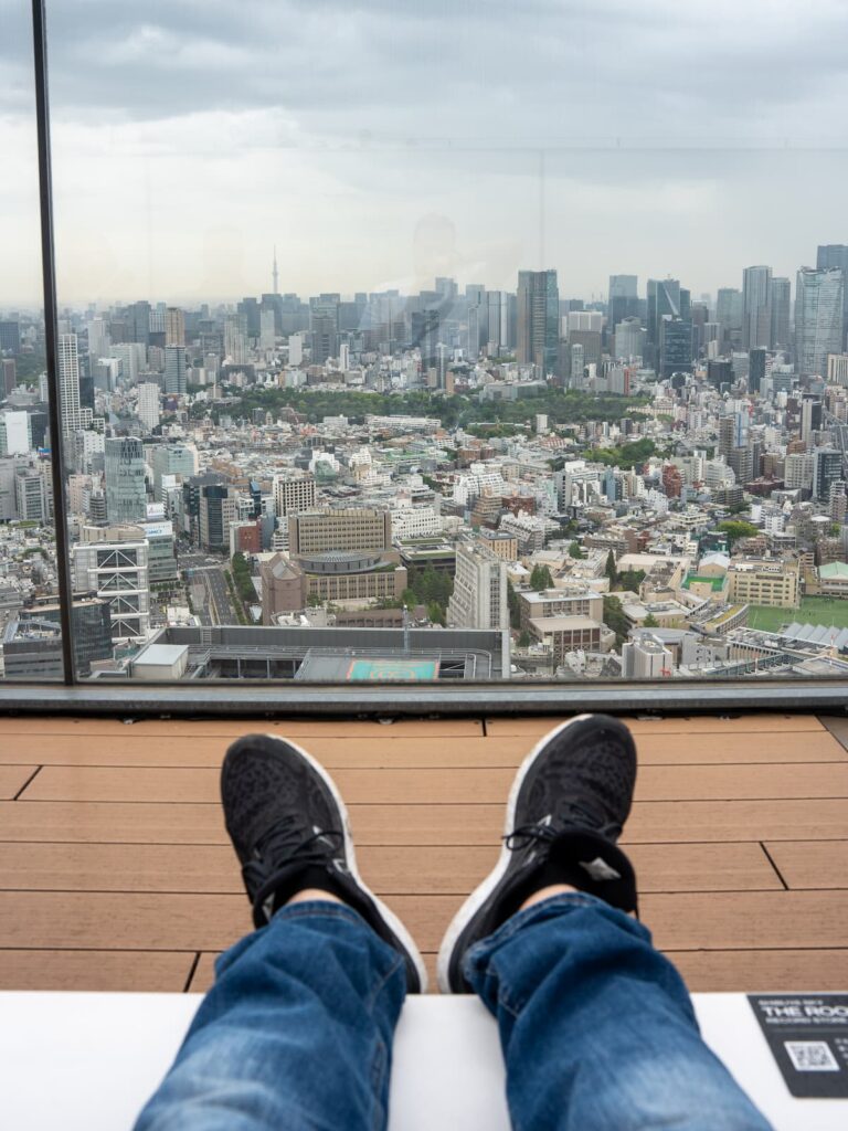 View from Shibuya Sky 3x4 view from Shibuya Sky