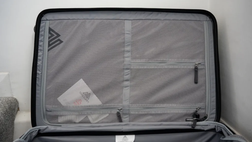 Gregory Quadro Pro Interiot 16x9 Gregory Quadro Pro interior organisation